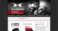 Desktop Screenshot of hammer-boxing-shop.de
