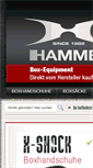 Mobile Screenshot of hammer-boxing-shop.de